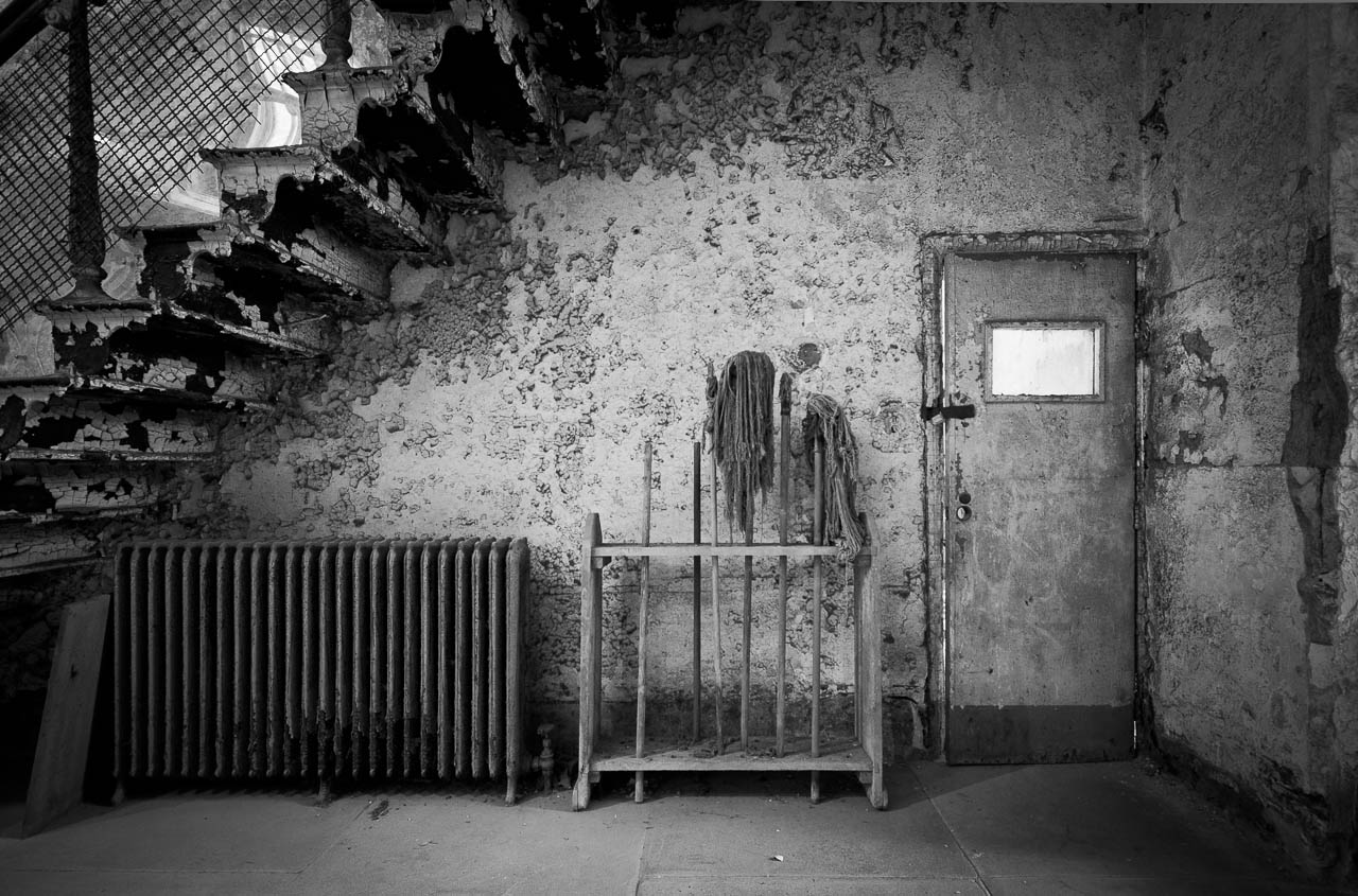 Janitor tools and stairs